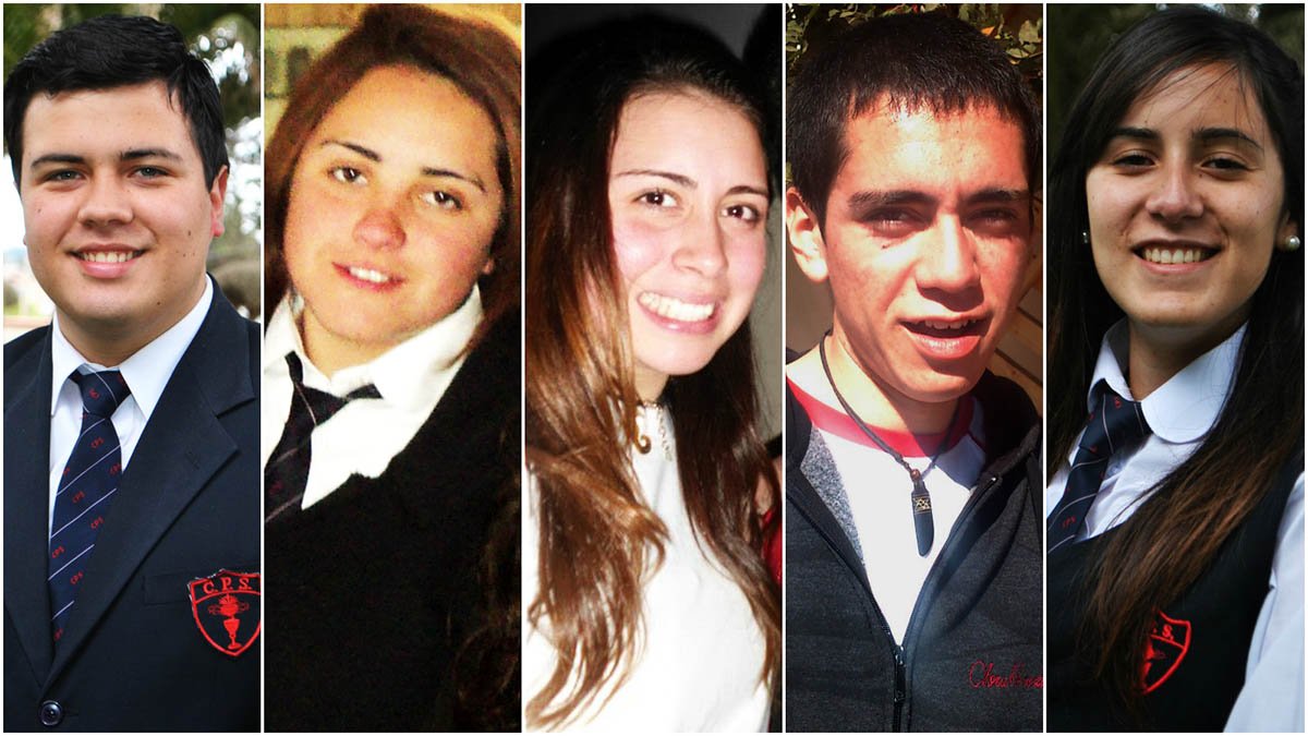 Lista A, Centro de Alumnos del Colegio de la Preciosa Sangre 2012: Diego Grez, presidente; Andrea Barrera, vicepresidente; Amanda Aguirre, secretaria; Miguel León, tesorero; Rocío Morales, delegada.